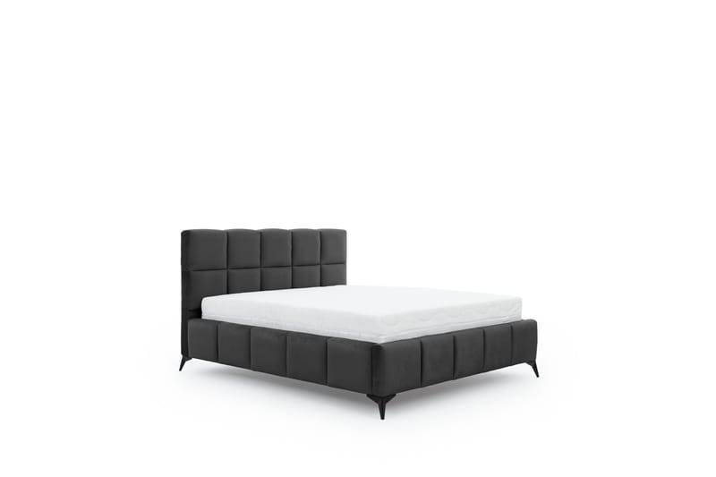 Kamble Sengeramme med Oppbevaring 180x200 cm - Mørkegrå - Møbler - Senger - Sengeramme & sengestamme