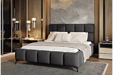 Kamble Sengeramme med Oppbevaring 180x200 cm - Mørkegrå - Møbler - Senger - Sengeramme & sengestamme