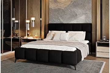 Kamble Sengeramme med Oppbevaring 180x200 cm - Svart - Møbler - Senger - Sengeramme & sengestamme