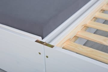 Kaulana Sengeramme 90x200 - Hvit - Møbler - Senger - Sengeramme & sengestamme