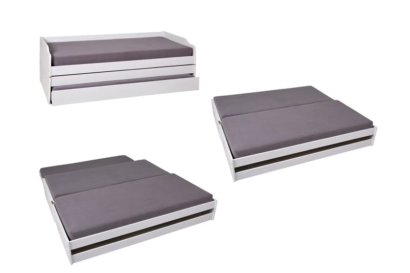 Kaulana Sengeramme 90x200 - Hvit - Møbler - Senger - Sengeramme & sengestamme