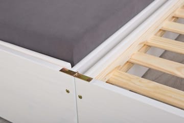 Kaulana Sengeramme 90x200 - Hvit - Møbler - Senger - Sengeramme & sengestamme