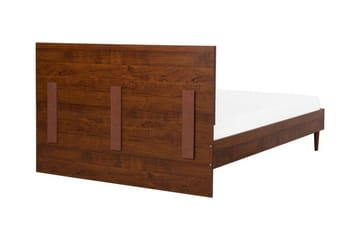 Kontinentalseng Losolla med LED 140x200 - Tre|Natur - Møbler - Senger - Sengeramme & sengestamme