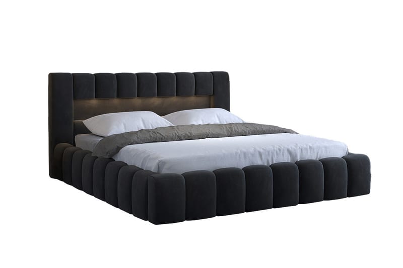 Lamica Sengeramme med Oppbevaring 140x200 cm, Mørkegrå