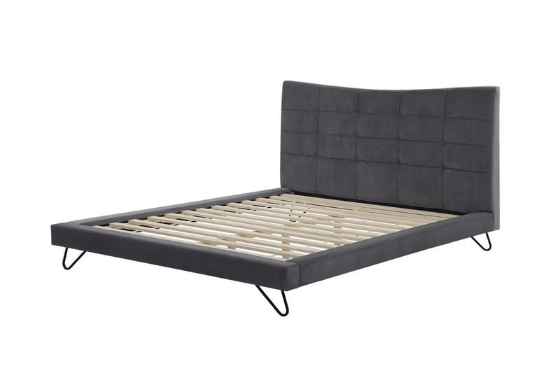 Lannion Dobbeltseng 180 | 200 cm - Grå - Møbler - Senger - Sengeramme & sengestamme