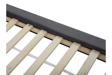 Lannion Rektangulær Sengeramme 180x200 cm i Fløyel med Sengegavl - Grå - Møbler - Senger - Sengeramme & sengestamme