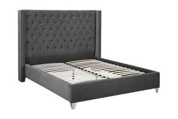 Lubbon Dobbeltseng 160 | 200 cm - Grå - Møbler - Senger - Sengeramme & sengestamme