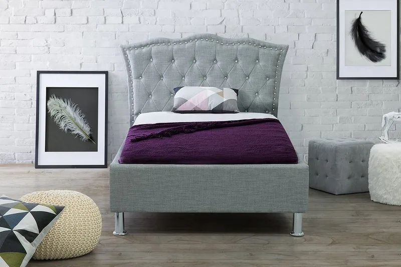 Metz Dobbeltseng 90 | 200 cm - Grå - Møbler - Senger - Sengeramme & sengestamme