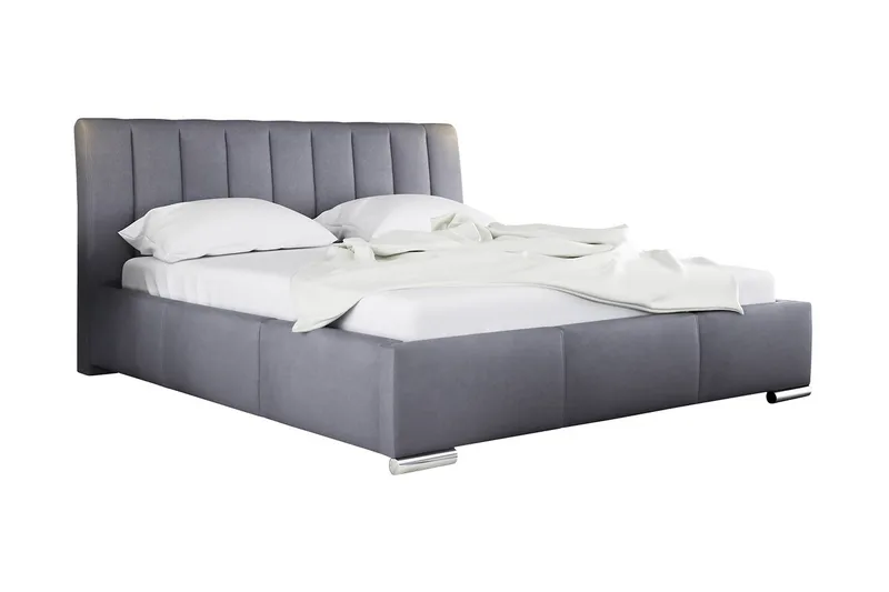 Milano Sengeramme med Oppbevaring 180x200, Grå