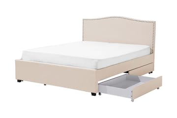 Montpellier Dobbeltseng 160 | 200 cm - Beige - Møbler - Senger - Sengeramme & sengestamme