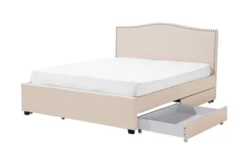 Montpellier Dobbeltseng 160 | 200 cm - Beige - Møbler - Senger - Sengeramme & sengestamme