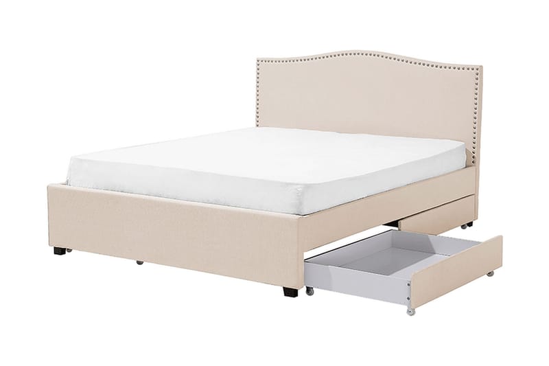 Montpellier Dobbeltseng 160 | 200 cm - Beige - Møbler - Senger - Sengeramme & sengestamme