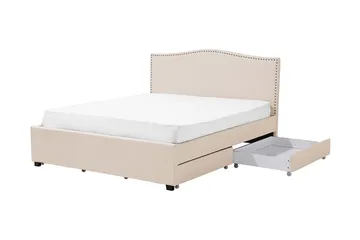 Montpellier Dobbeltseng 160 | 200 cm - Beige - Møbler - Senger - Sengeramme & sengestamme