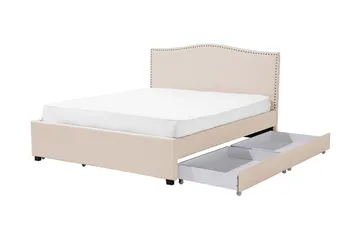 Montpellier Dobbeltseng 160 | 200 cm - Beige - Møbler - Senger - Sengeramme & sengestamme