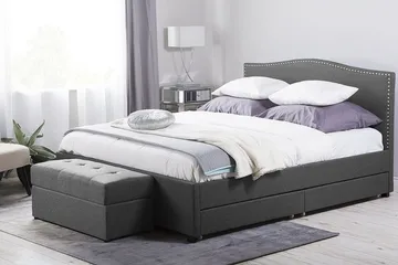 Montpellier Dobbeltseng 160 | 200 cm - Grå - Møbler - Senger - Sengeramme & sengestamme