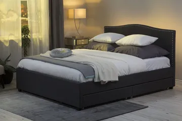 Montpellier Dobbeltseng 160 | 200 cm - Grå - Møbler - Senger - Sengeramme & sengestamme