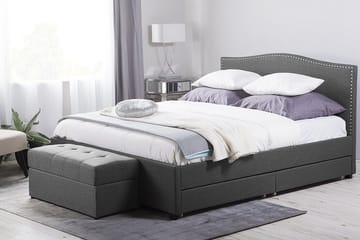 Montpellier Dobbeltseng 160 | 200 cm - Grå - Møbler - Senger - Sengeramme & sengestamme