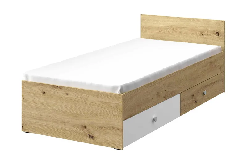 Nero Sengeramme 94x204 cm, Natur/Hvit