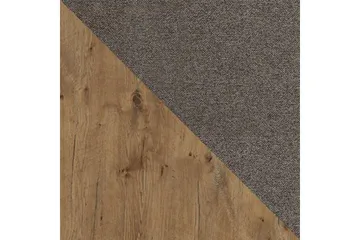 Oberting Sengepakke 200x200 cm i Stoff med Oppbevaring og Sengegavl + Overmadrass - Brun - Møbler - Senger - Sengeramme & sengestamme
