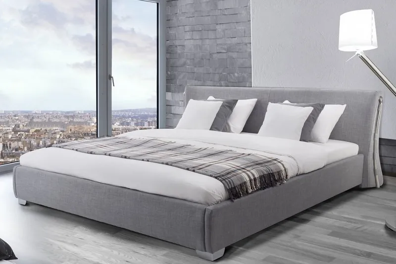 Paris Dobbeltseng 160 | 200 cm - Grå - Møbler - Senger - Sengeramme & sengestamme