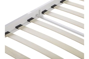 Parlan Rammeseng 180x200cm - Hvit / Brun - Møbler - Senger - Sengeramme & sengestamme