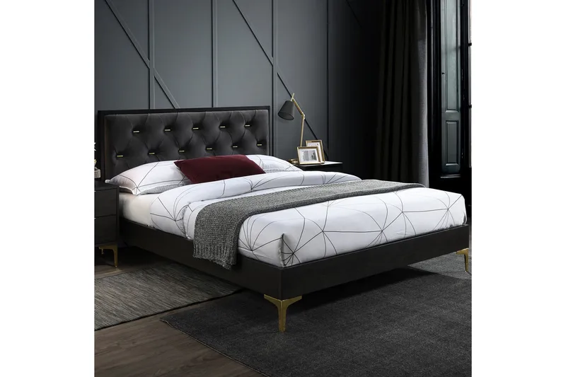 Poem Sengeramme Mørkegrå - Møbler - Senger - Sengeramme & sengestamme