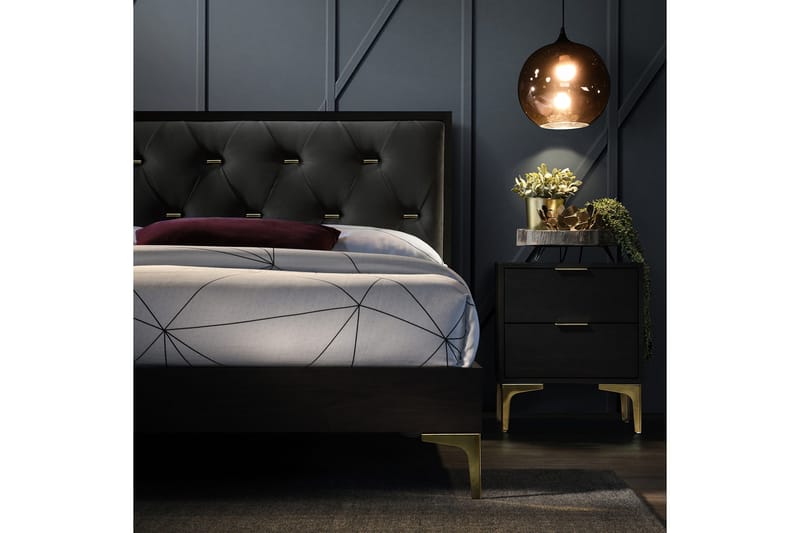 Poem Sengeramme Mørkegrå - Møbler - Senger - Sengeramme & sengestamme