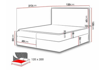 Pries Sengeramme 120x200 cm - Møbler - Senger - Sengeramme & sengestamme