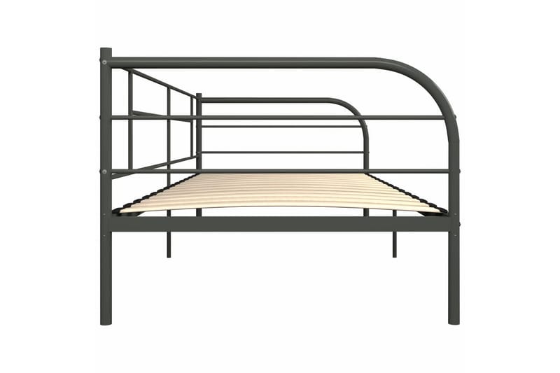 Ramme til dagseng grå metall 90x200 cm - Sengeramme & sengestamme