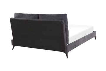 Rammeseng Bellamina 140x200 cm - Fløyel/Mørkegrå - Møbler - Senger - Sengeramme & sengestamme