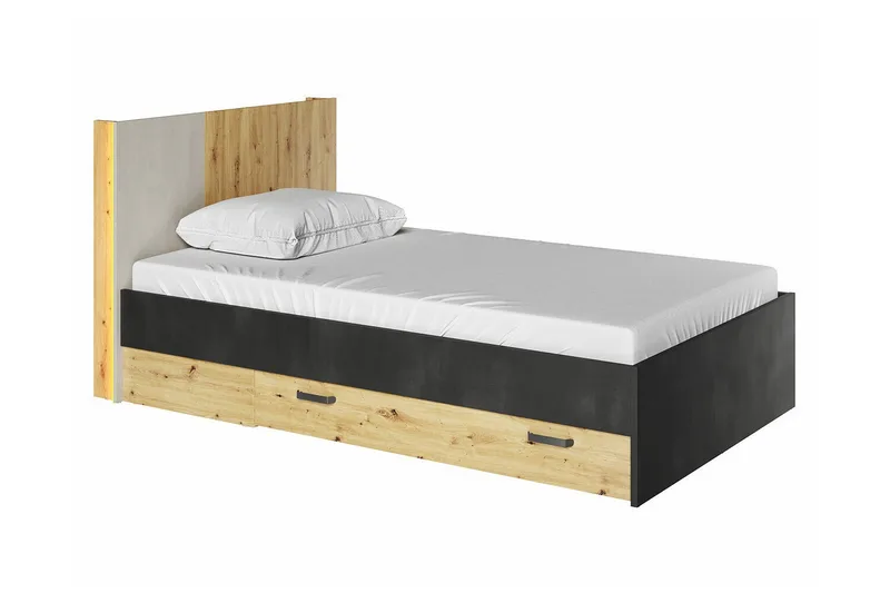 Rathmore Sengeramme 120x200 cm, Svart