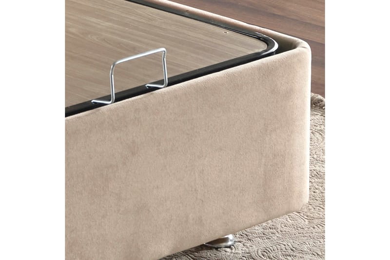 Reghum Sengeramme med Sengegavl 160x200 cm - Lysebrun - Møbler - Senger - Sengeramme & sengestamme