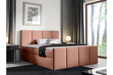Ripon Sengeramme med Oppbevaring 180x200 cm i Stoff med Fasthetsgrad Medium - Rosa - Møbler - Senger - Sengeramme & sengestamme