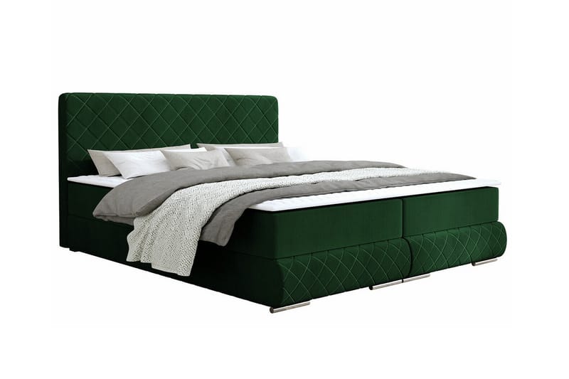 Sängram Abbeyfield 160x200 cm - Mørkegrønn - Sengeramme & sengestamme