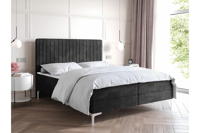 Sängram Bandon 160x200 cm - Mørkegrå - Sengeramme & sengestamme