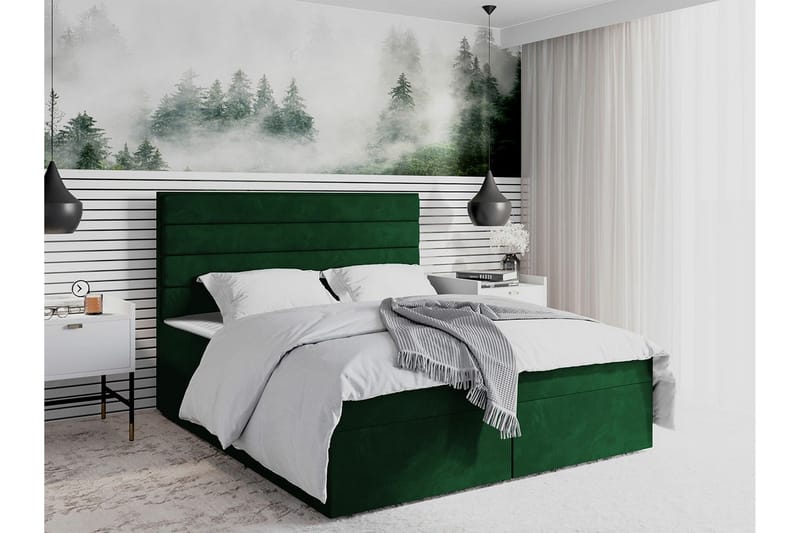 Sängram Bandon 180x200 cm - Mørkegrønn - Sengeramme & sengestamme