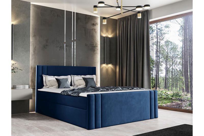 Sängram Betvallen 160x200 cm - Mørkeblå - Sengeramme & sengestamme