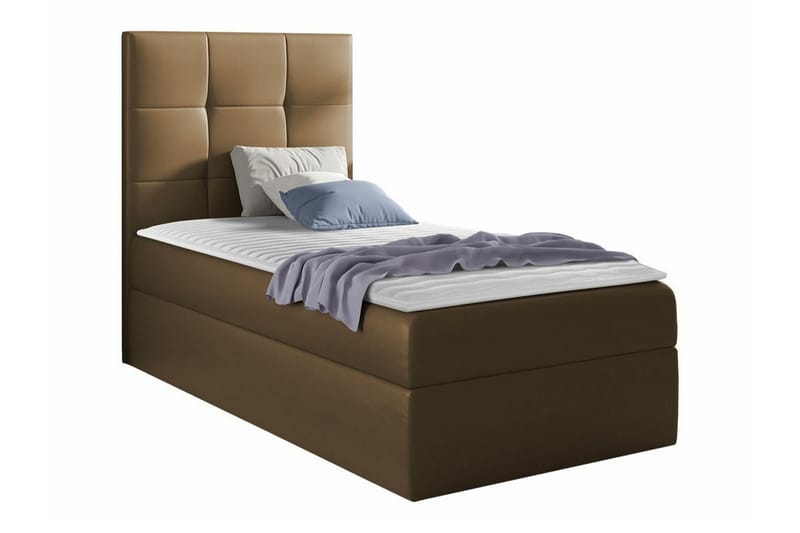 Sängram Boisdale 100x200 cm - Brun - Møbler - Senger - Sengeramme & sengestamme