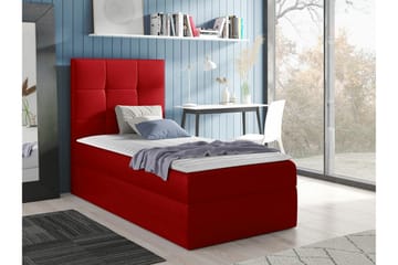 Sängram Boisdale 100x200 cm - Rød - Møbler - Senger - Sengeramme & sengestamme