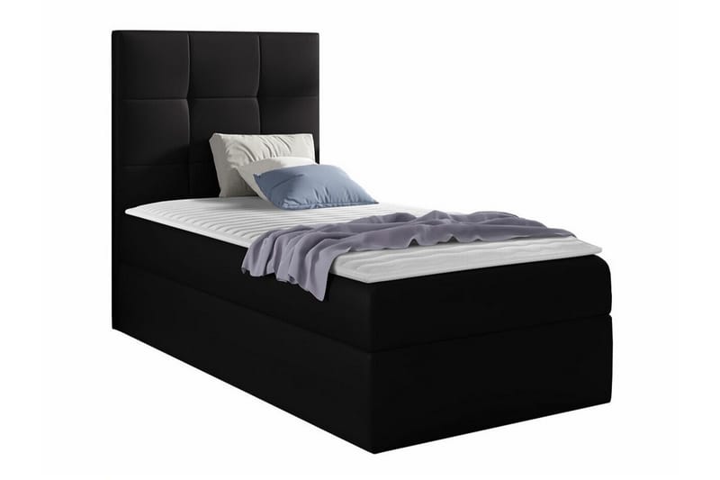 Sängram Boisdale 100x200 cm - Svart - Møbler - Senger - Sengeramme & sengestamme