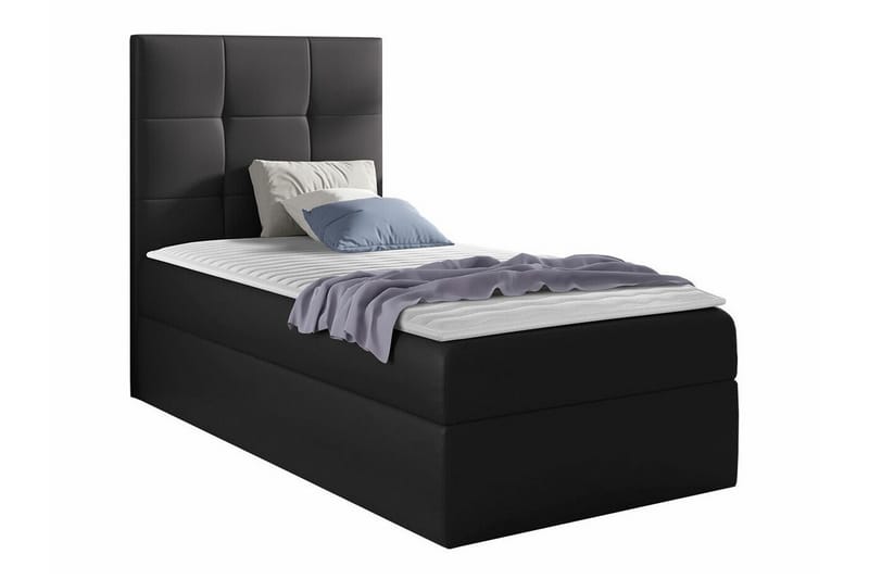 Sängram Boisdale 100x200 cm - Svart - Møbler - Senger - Sengeramme & sengestamme