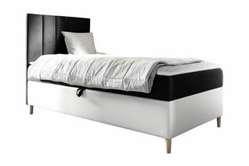 Sängram Boisdale 100x200 cm - Svart/Hvit - M�øbler - Senger - Sengeramme & sengestamme