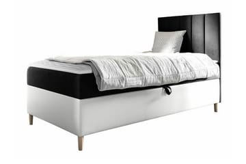 Sängram Boisdale 100x200 cm - Svart/Hvit - M�øbler - Senger - Sengeramme & sengestamme