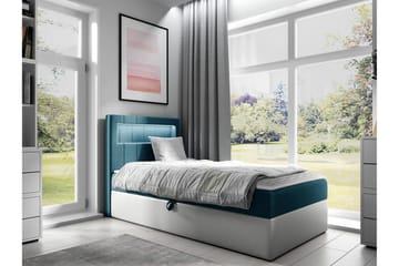 Sängram Boisdale 100x200 cm - Turkis/Brun - Møbler - Senger - Sengeramme & sengestamme