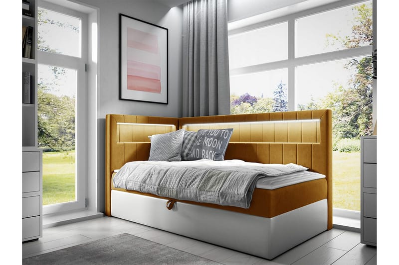 Sängram Boisdale 100x200 cm - Møbler - Senger - Sengeramme & sengestamme