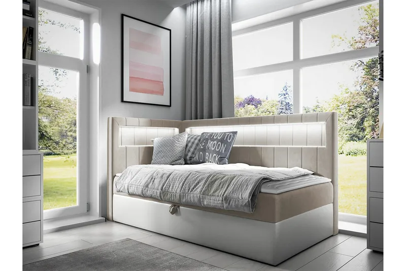 Sängram Boisdale 100x200 cm - Møbler - Senger - Sengeramme & sengestamme