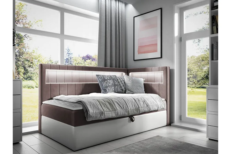 Sängram Boisdale 100x200 cm - Møbler - Senger - Sengeramme & sengestamme