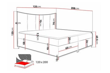 Sängram Boisdale 120x200 cm - Mørkegrønn - Møbler - Senger - Sengeramme & sengestamme