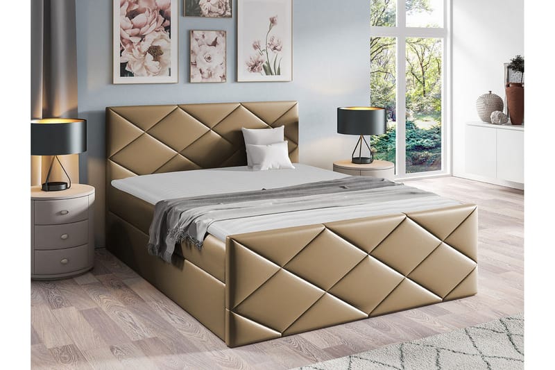 Sängram Boisdale 140x200 cm - Møbler - Senger - Sengeramme & sengestamme