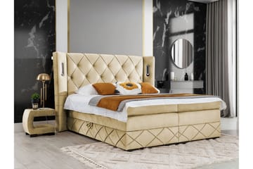 Sängram Boisdale 160x200 cm - Beige - Møbler - Senger - Sengeramme & sengestamme